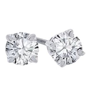 Diamond Stud Earrings White Gold